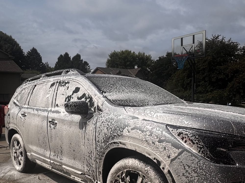The decon wash, mid-suds by A & A Mobile Detailing, Omaha